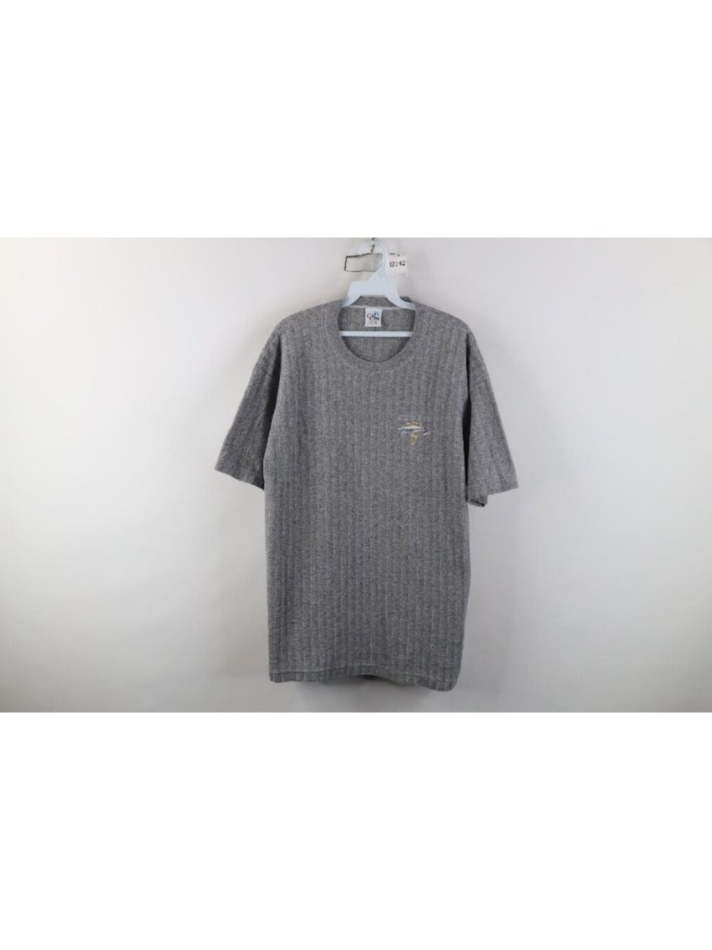 Vtg 90s Streetwear Mens Large Herringbone Knit Hawaii Humpback Whale T-Shirt USA